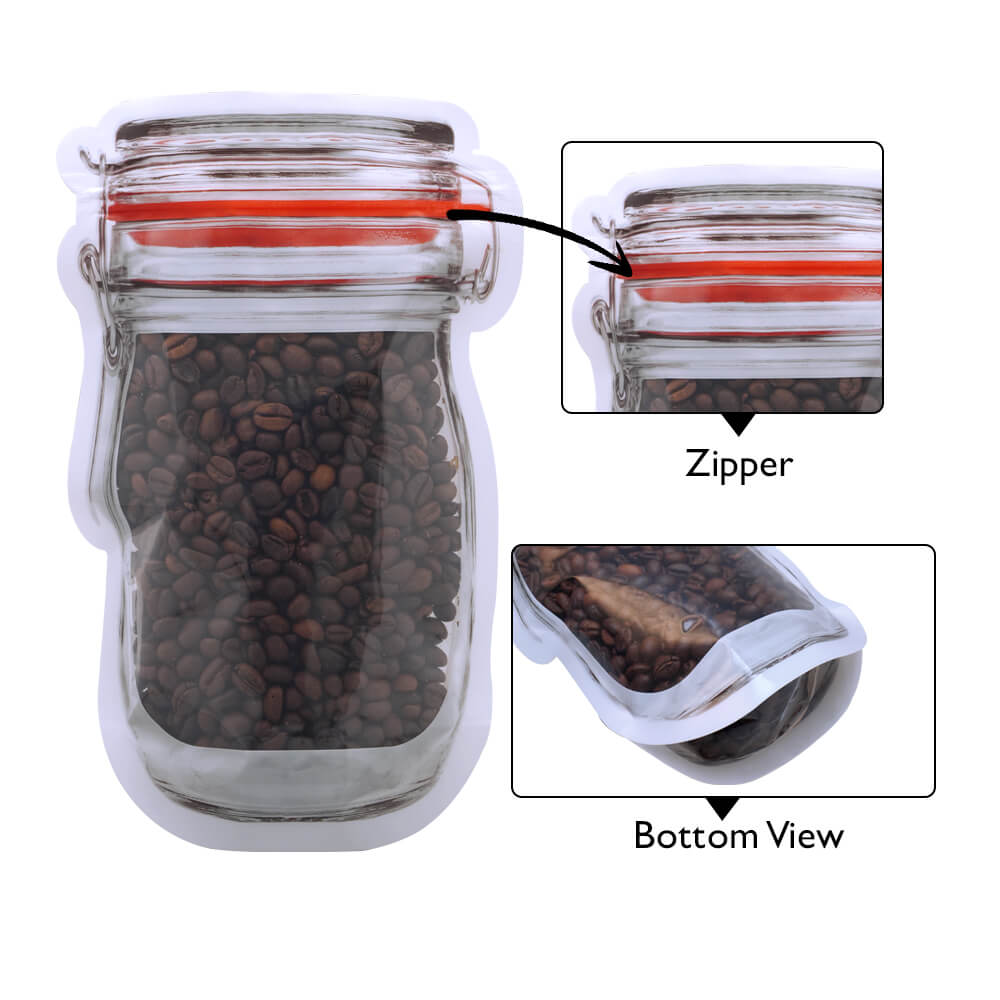 Clear Jar Shaped Pouch