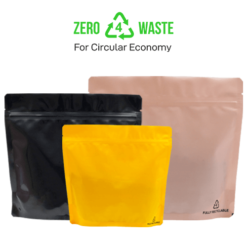 100% recyclable pouches