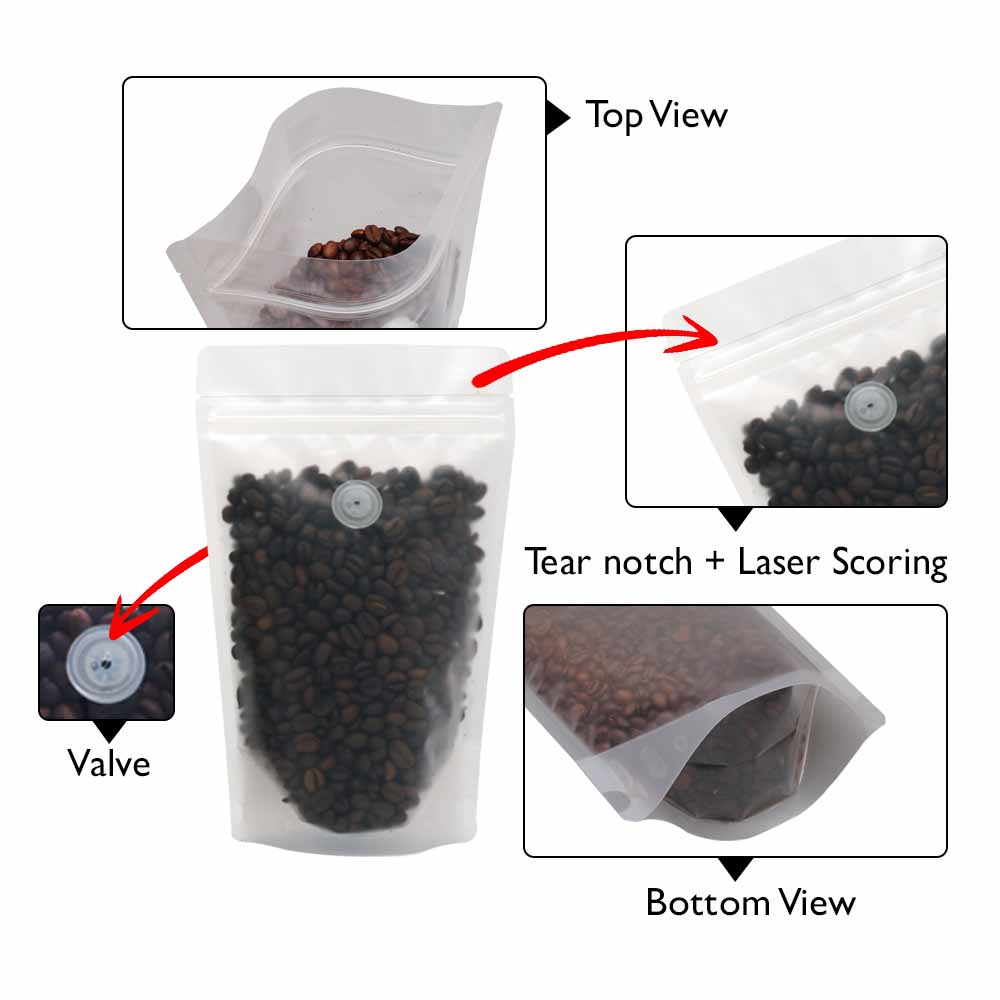 clear standup pouch